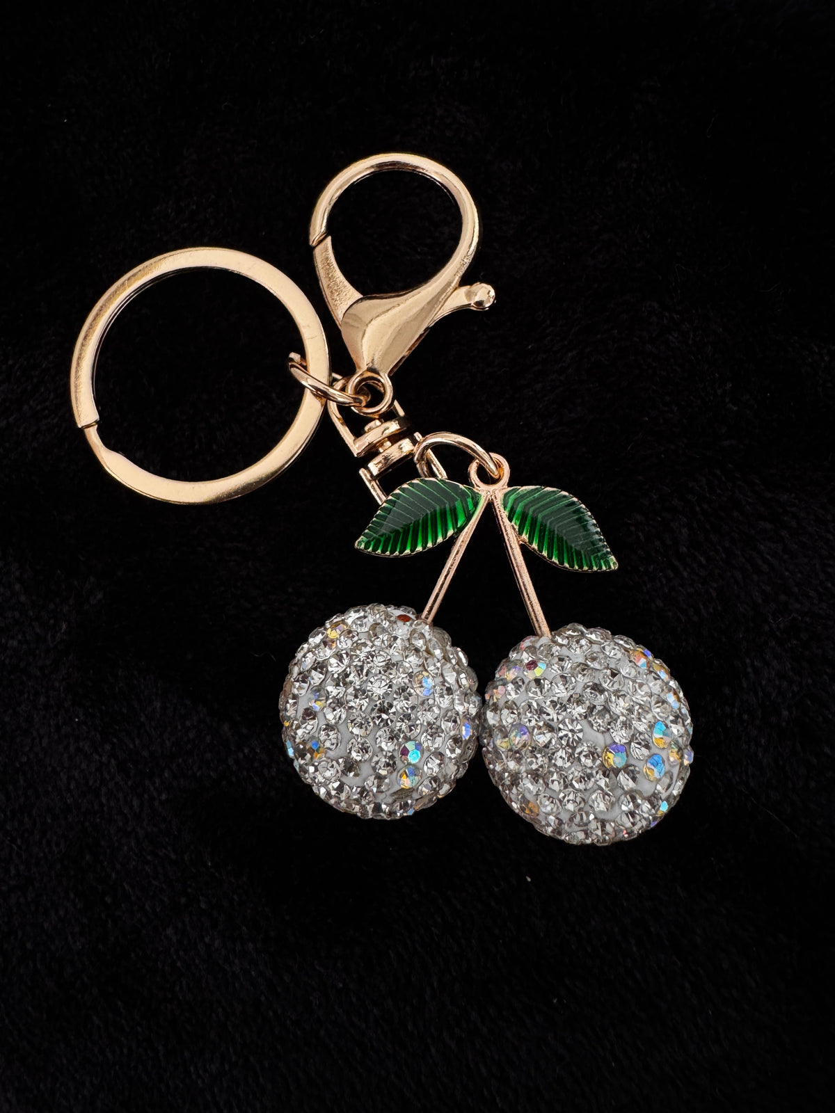 Bling cherry keyring 🍒