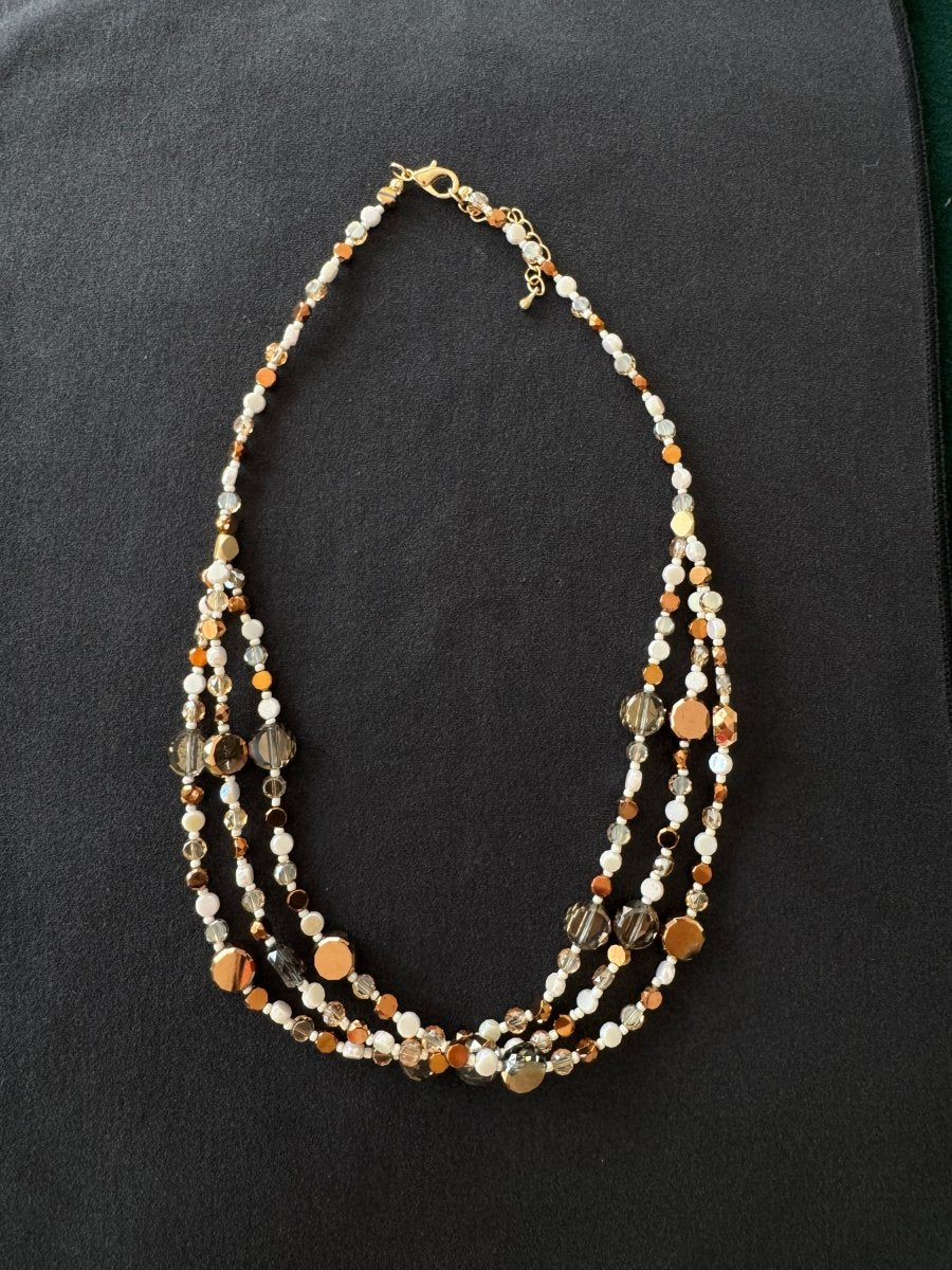 Beaded stack necklace