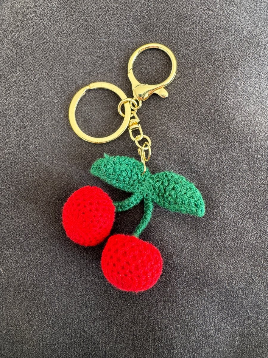 Cherry key ring 🍒