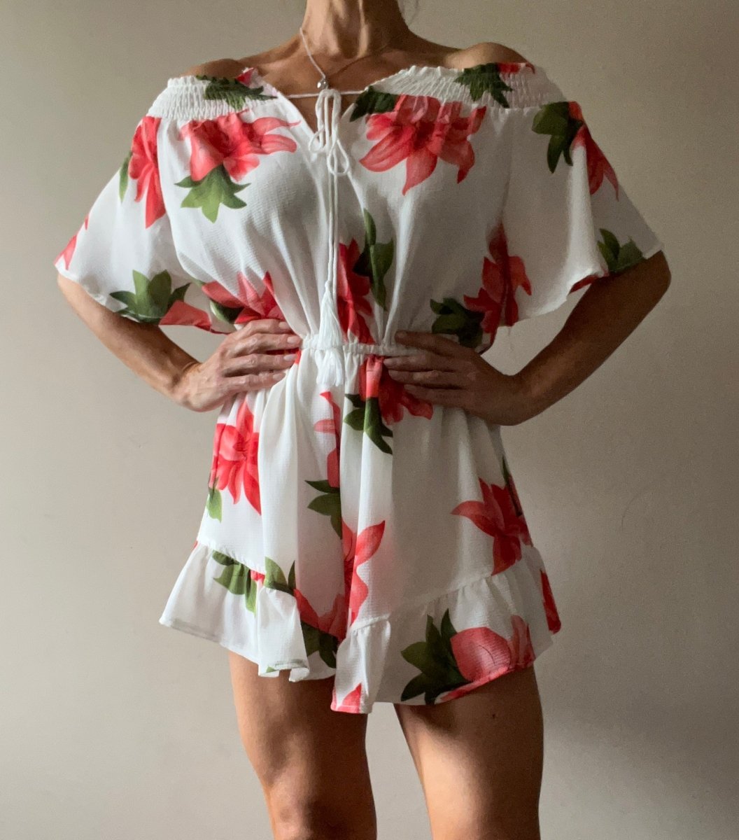 Cold shoulder playsuit