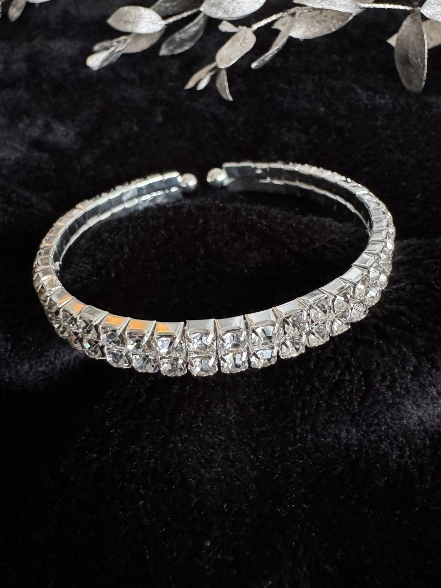 Diamanté cuff bracelet