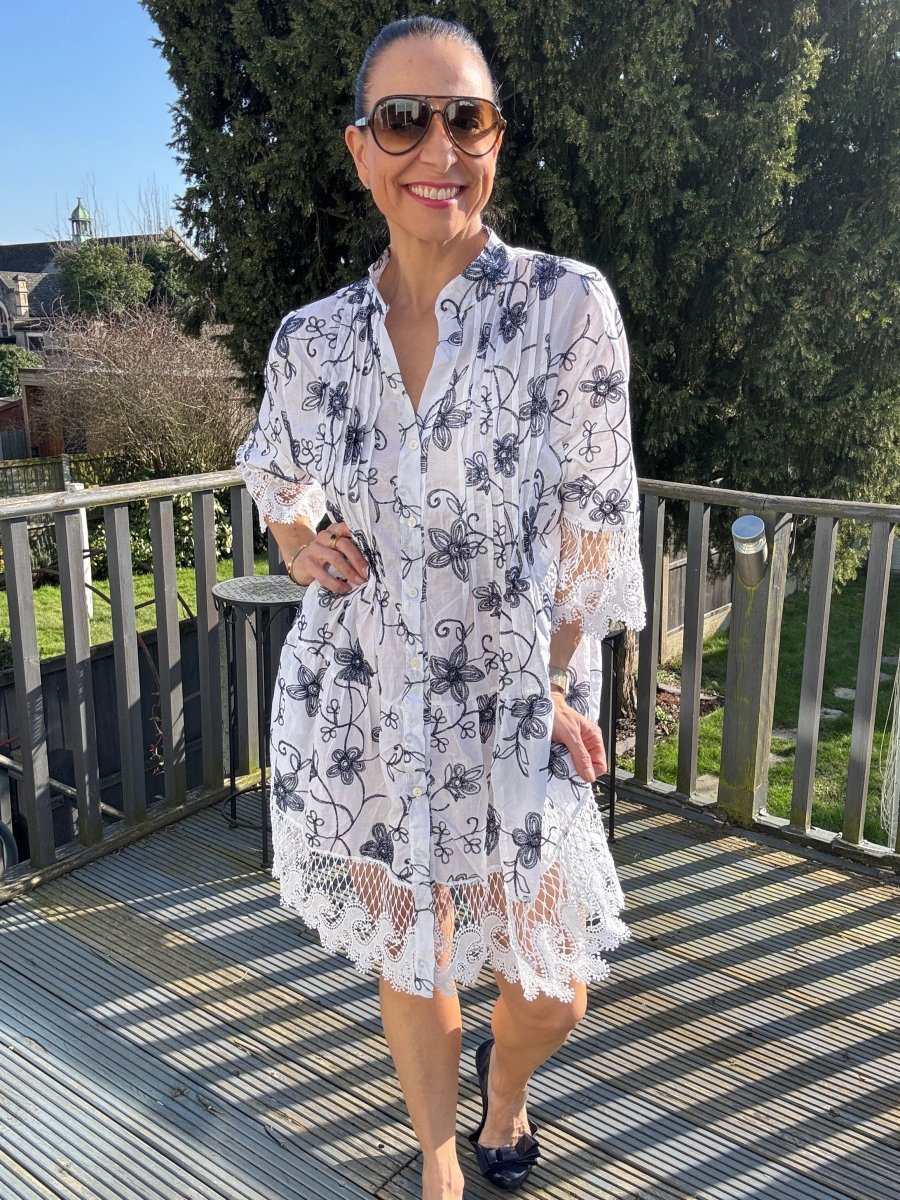Embroidered summer dress