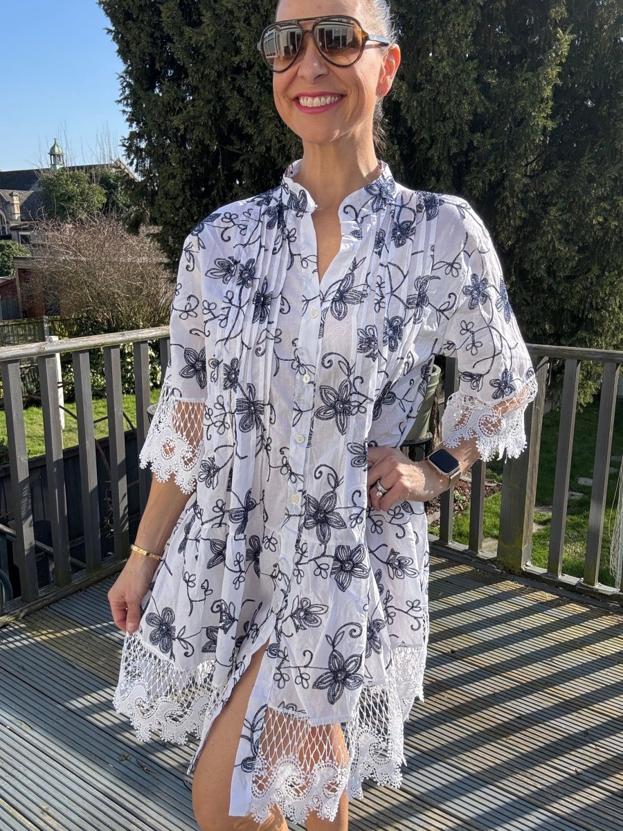 Embroidered summer dress
