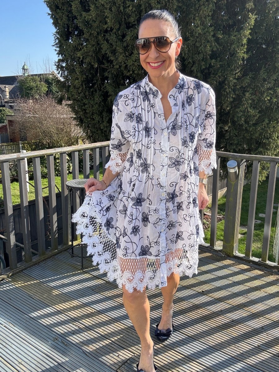 Embroidered summer dress