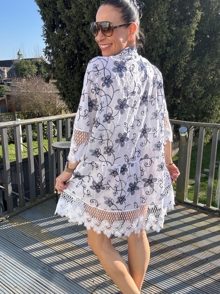 Embroidered summer dress