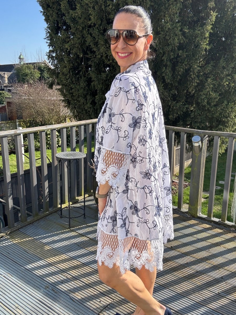 Embroidered summer dress
