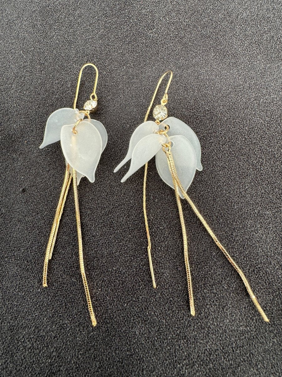 Fuchsia hook earrings