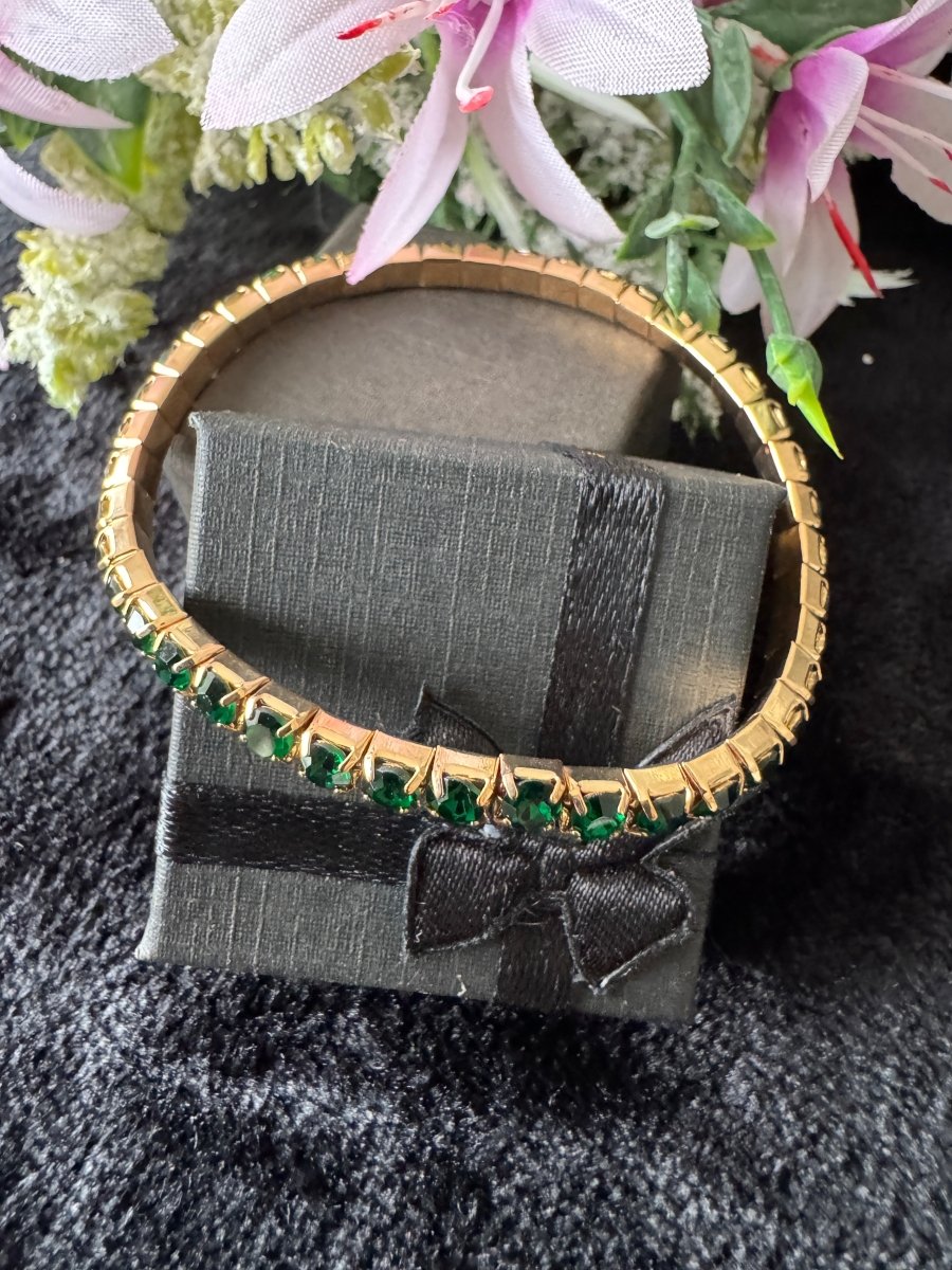 Large diamante bracelet