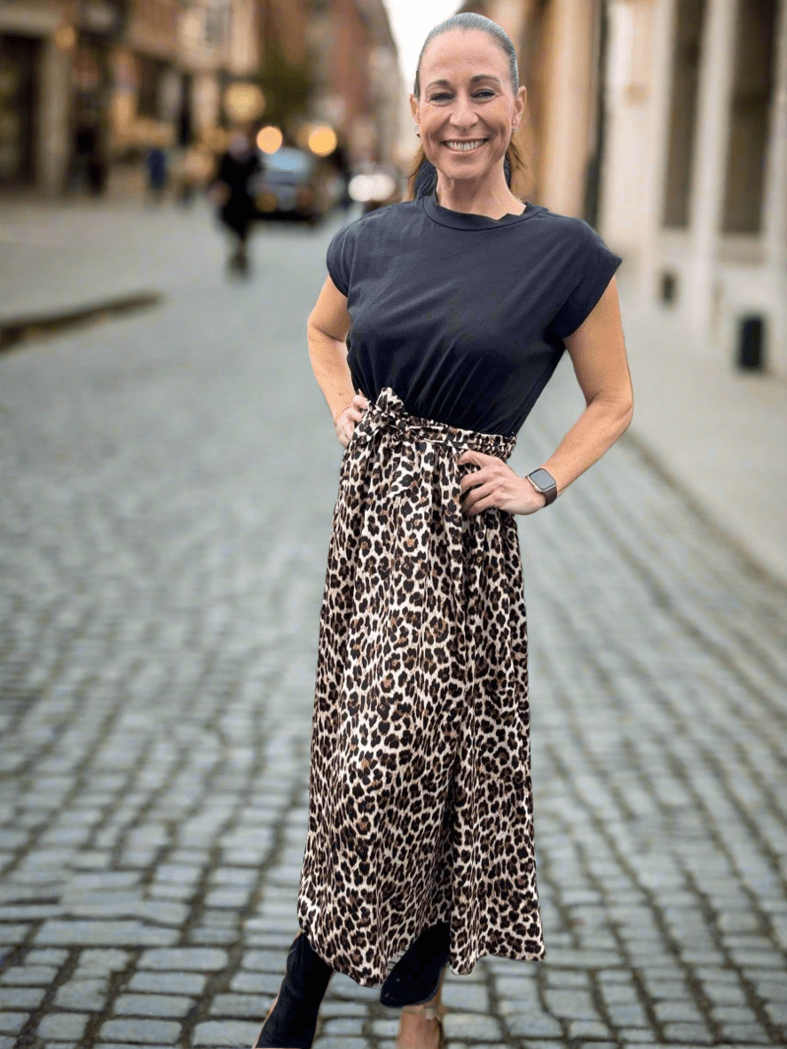 Leopard 🐆 print T-shirt dress