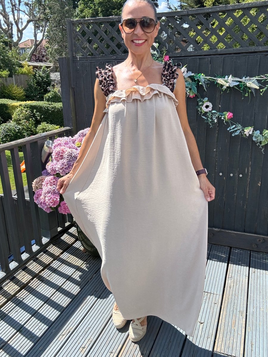 Leopard strap dress🐆