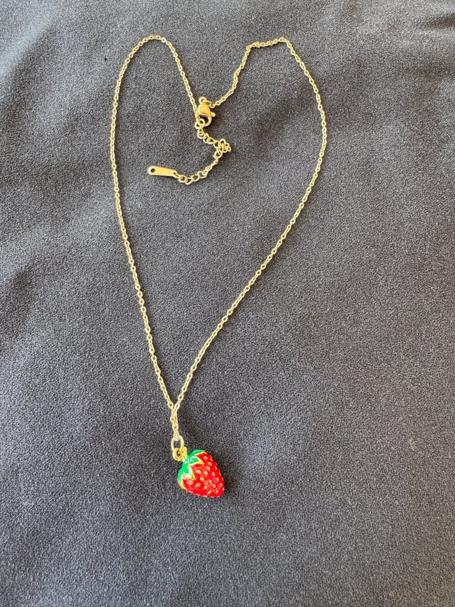 Strawberry necklace 🍓
