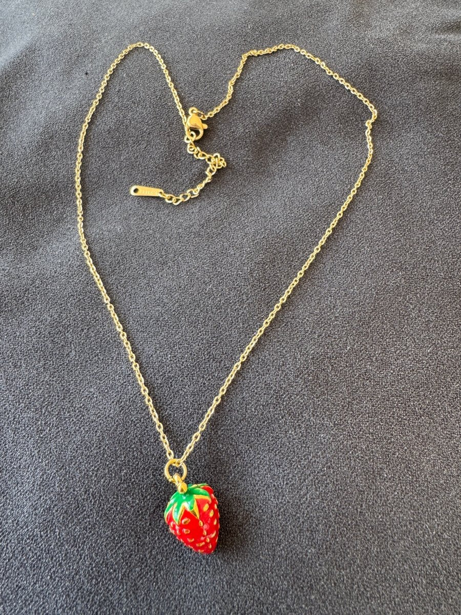 Strawberry necklace 🍓