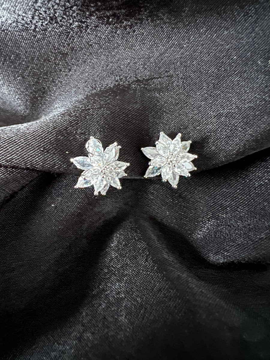 Clip on Flower earrings
