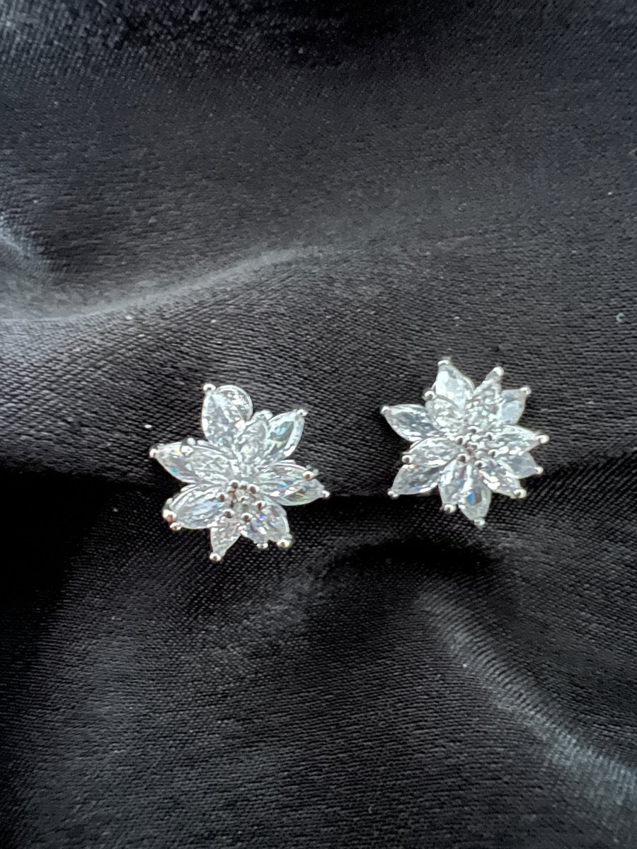 Clip on Flower earrings