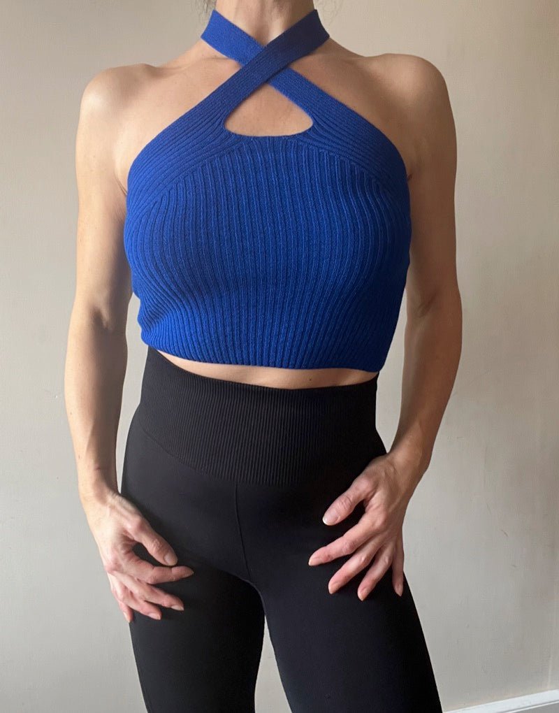 Cross over crop top