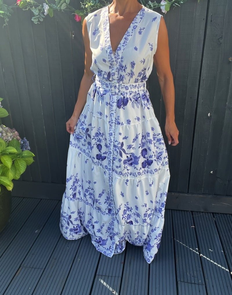 Floral print maxi