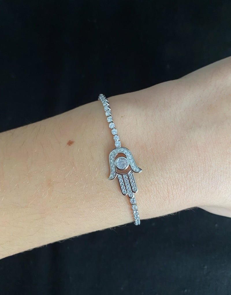 Hamza diamanté bracelet
