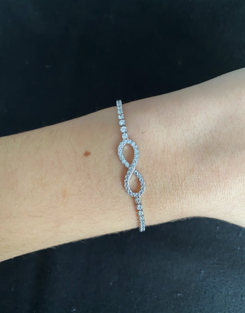 Infinity diamanté bracelet