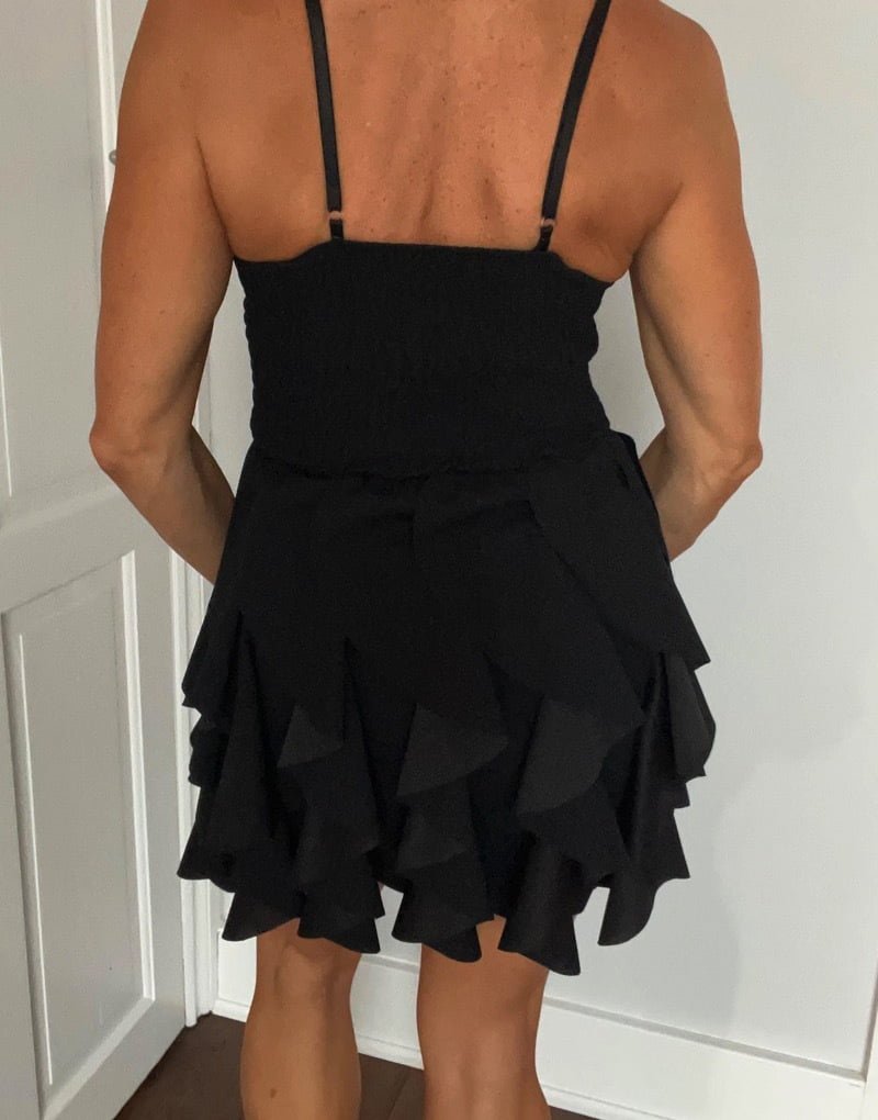 LBD ruffle dress