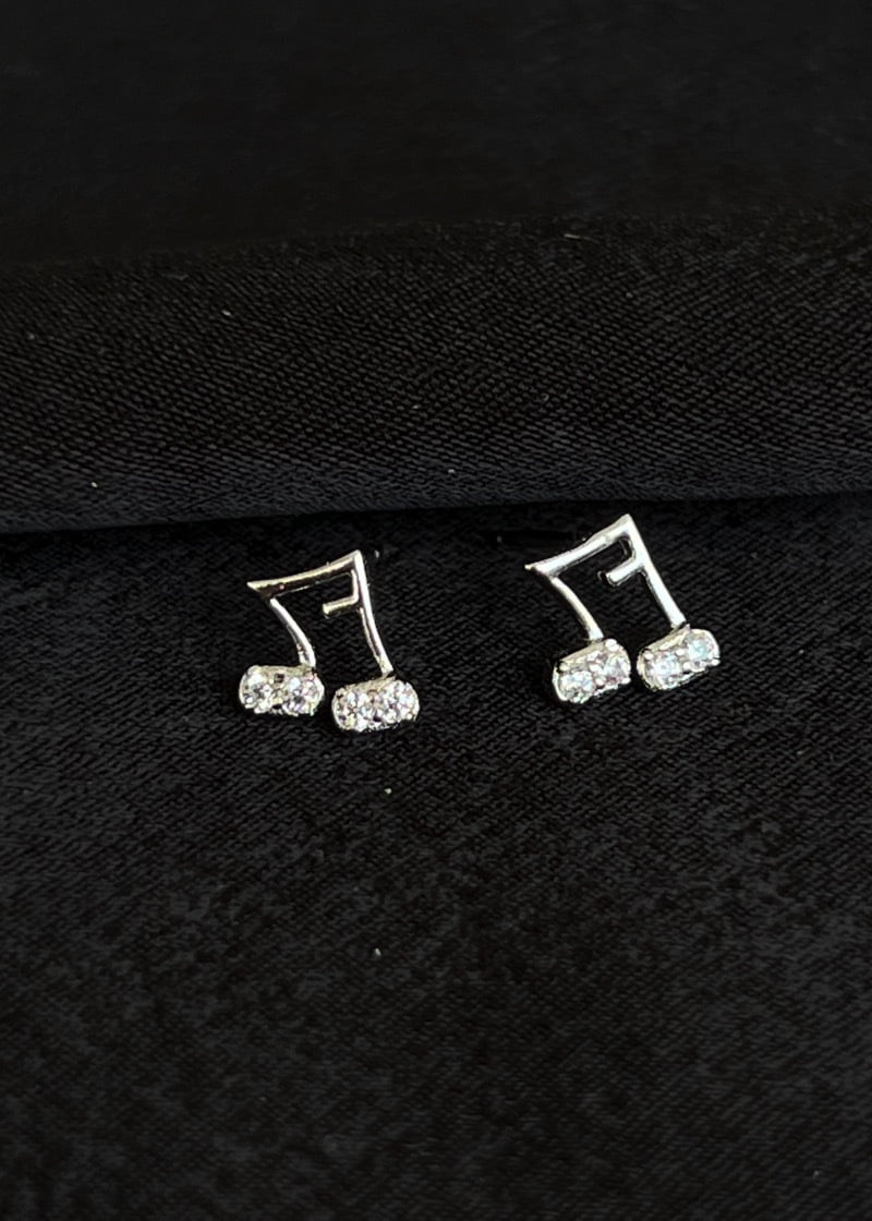 Music note earrings