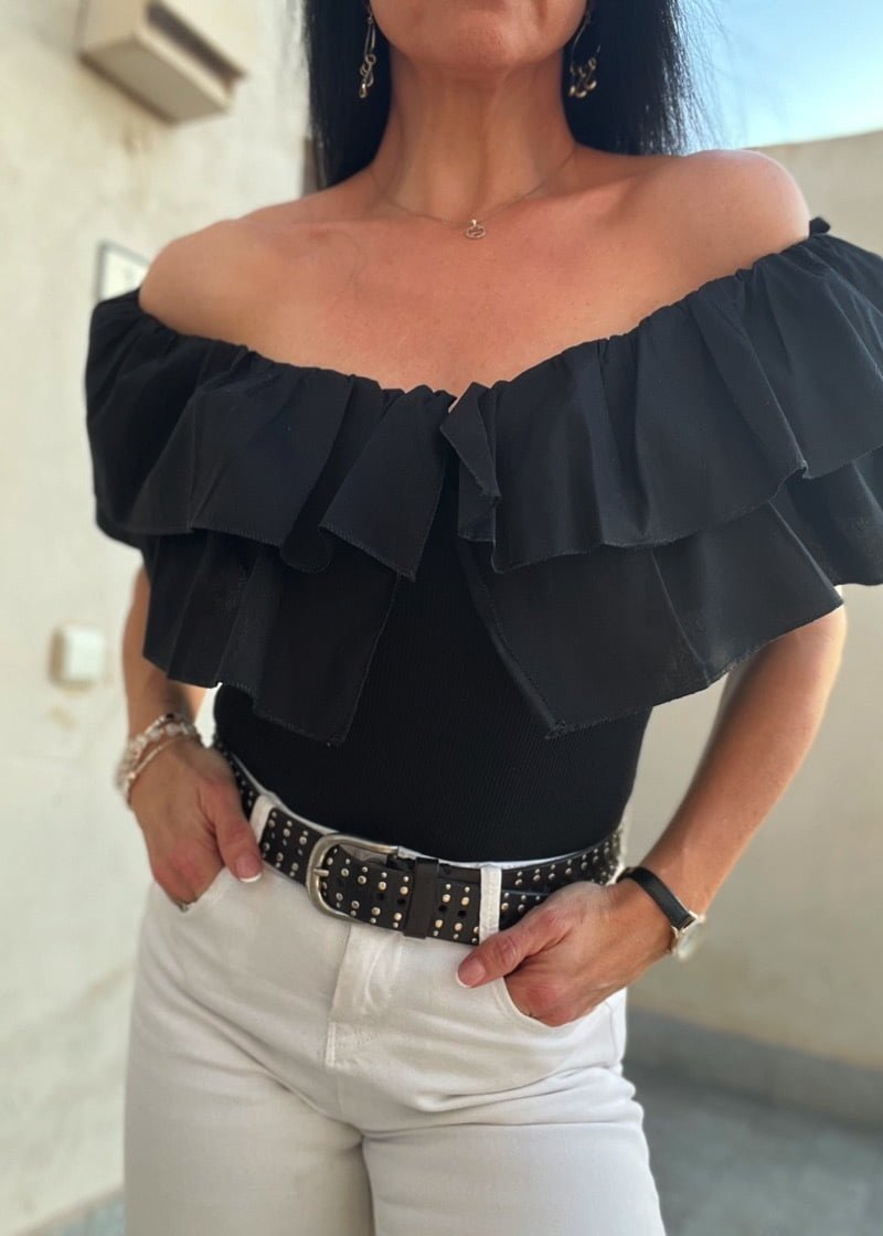 Off the shoulder bodysuit