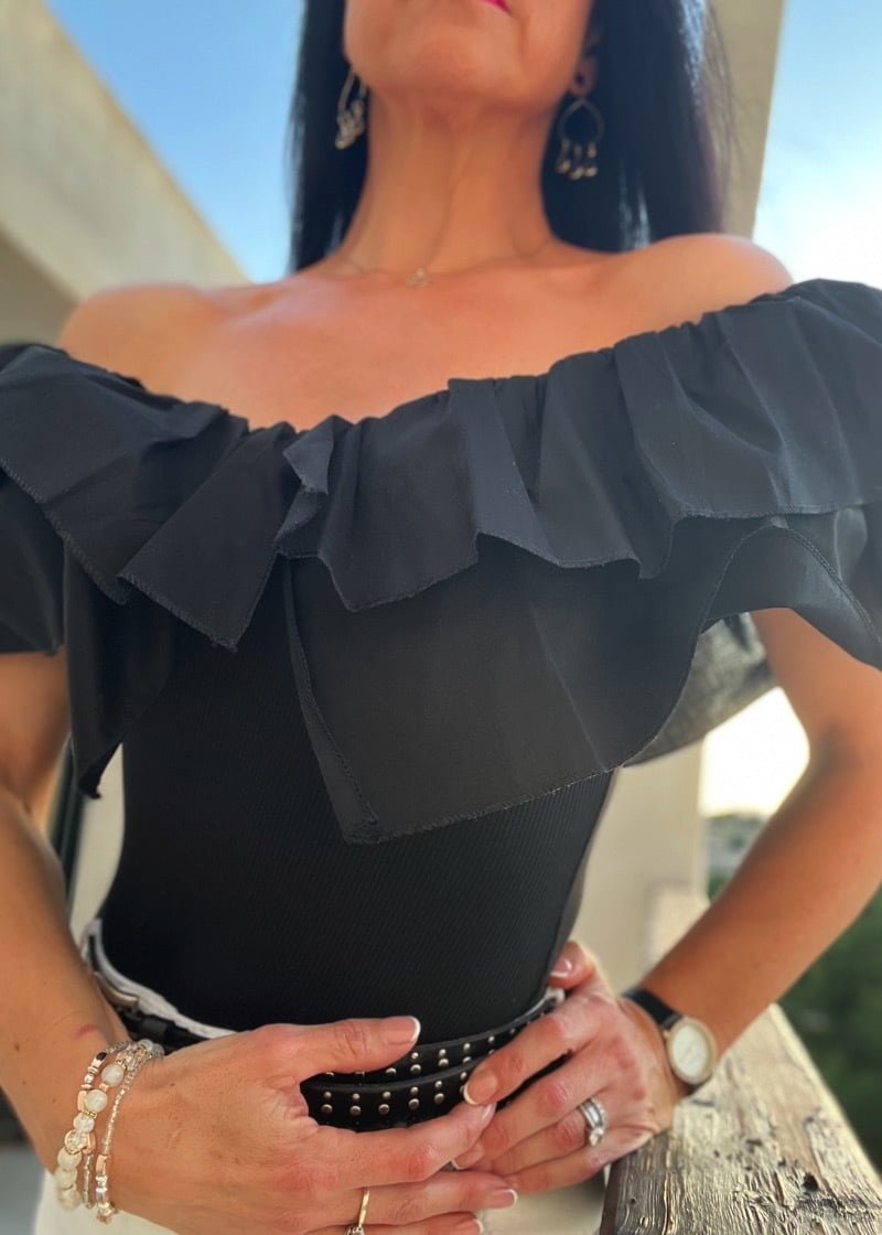 Off the shoulder bodysuit