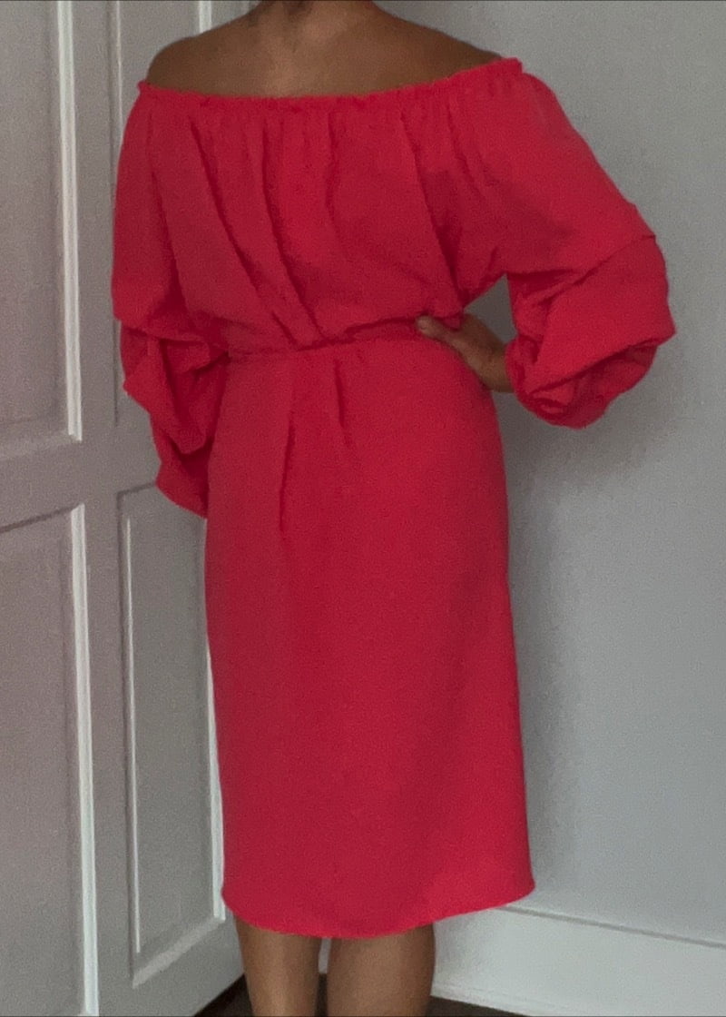 Off the shoulder dress