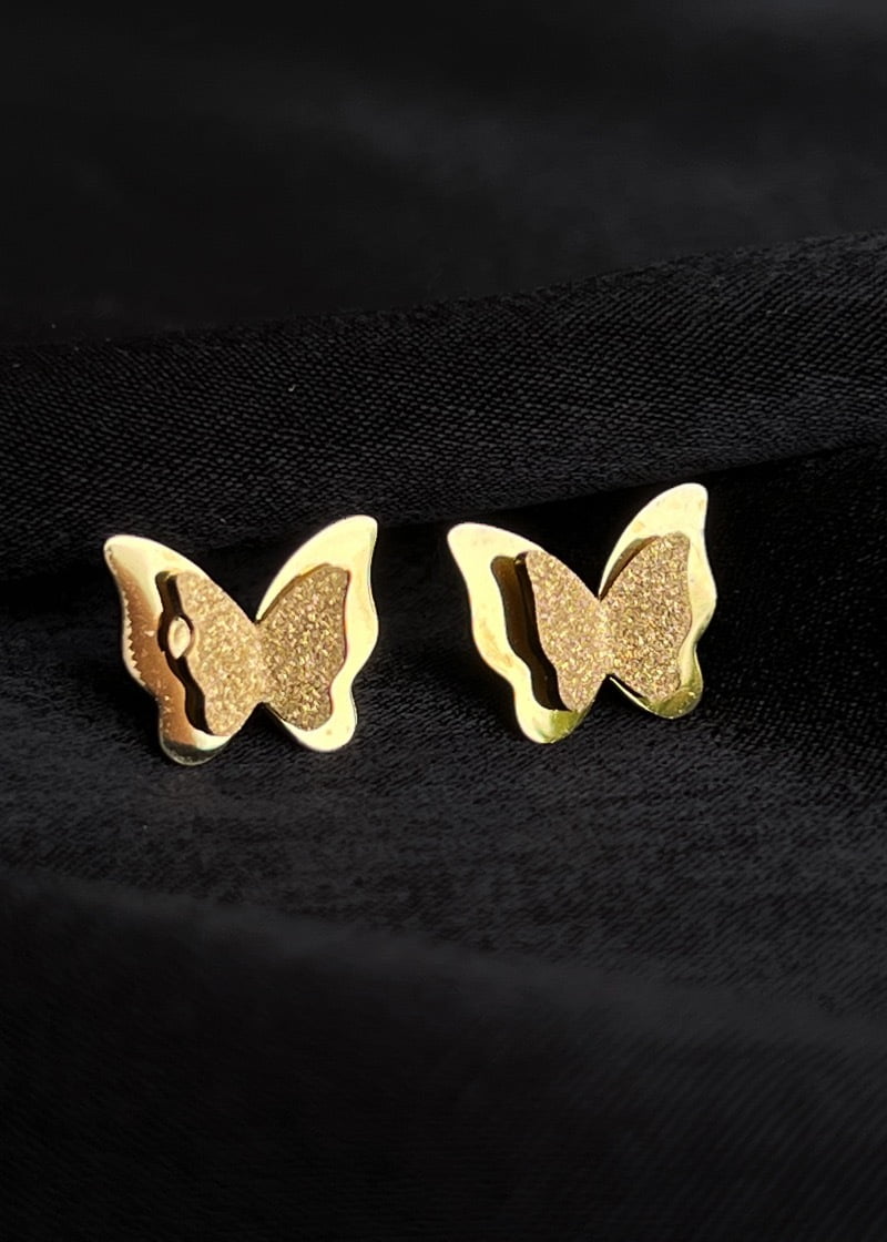 Sparkly butterfly earrings