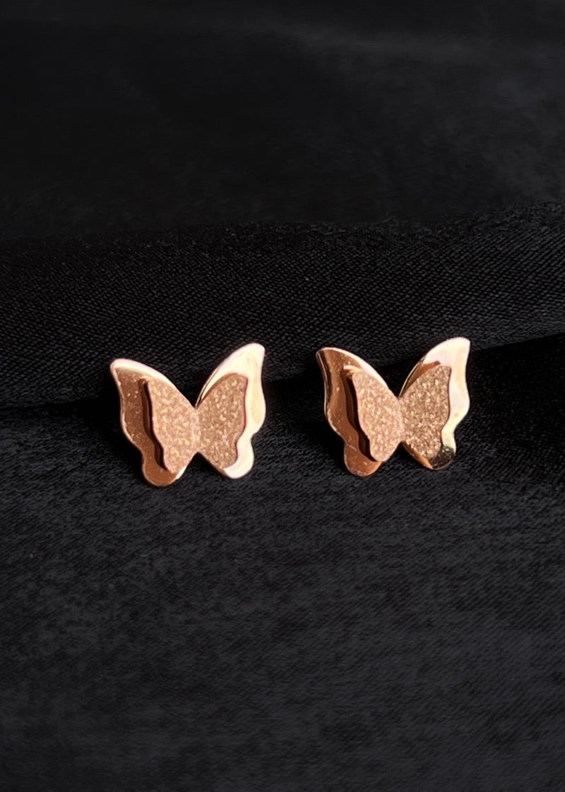 Sparkly butterfly earrings
