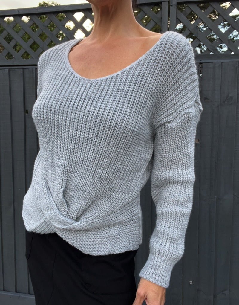 Twisted front jumper