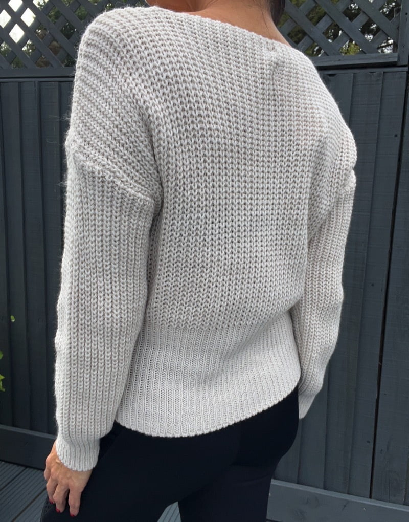 Twisted front jumper