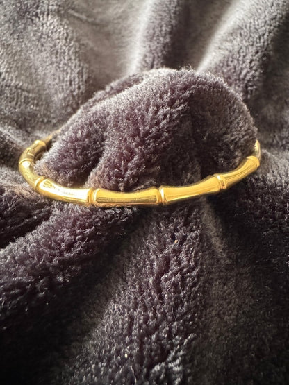 Bamboo style hinge bracelet