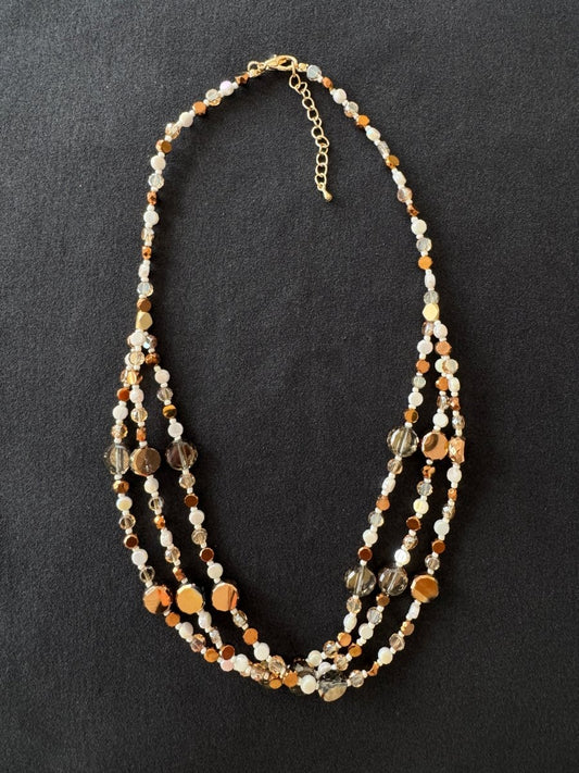 Beaded stack necklace