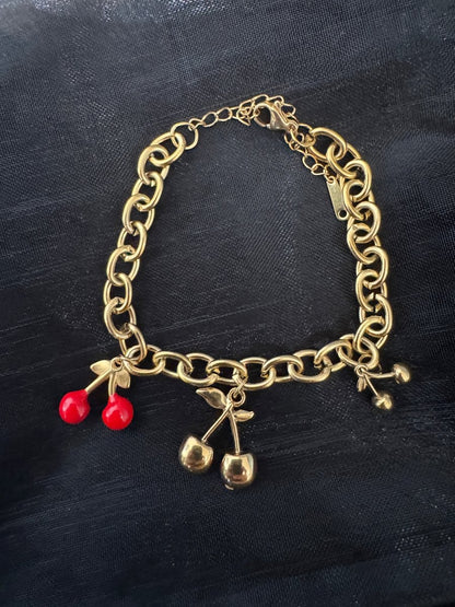 Cherry charm bracelet 🍒