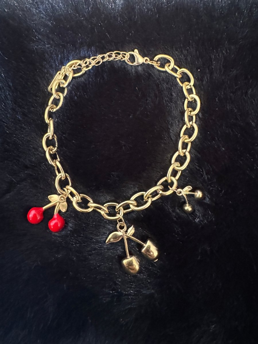Cherry charm bracelet 🍒