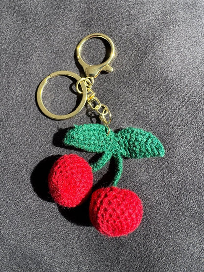 Cherry key ring 🍒