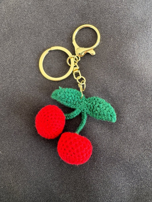Cherry key ring 🍒
