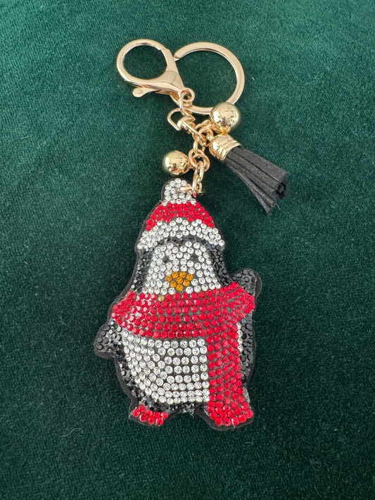 Christmas Penguin keyring 🐧
