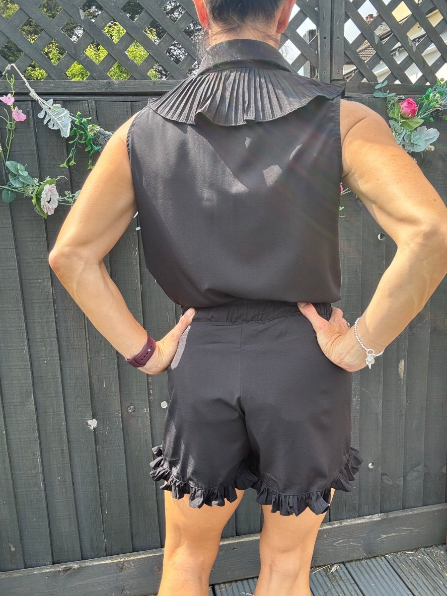 Collar play suit