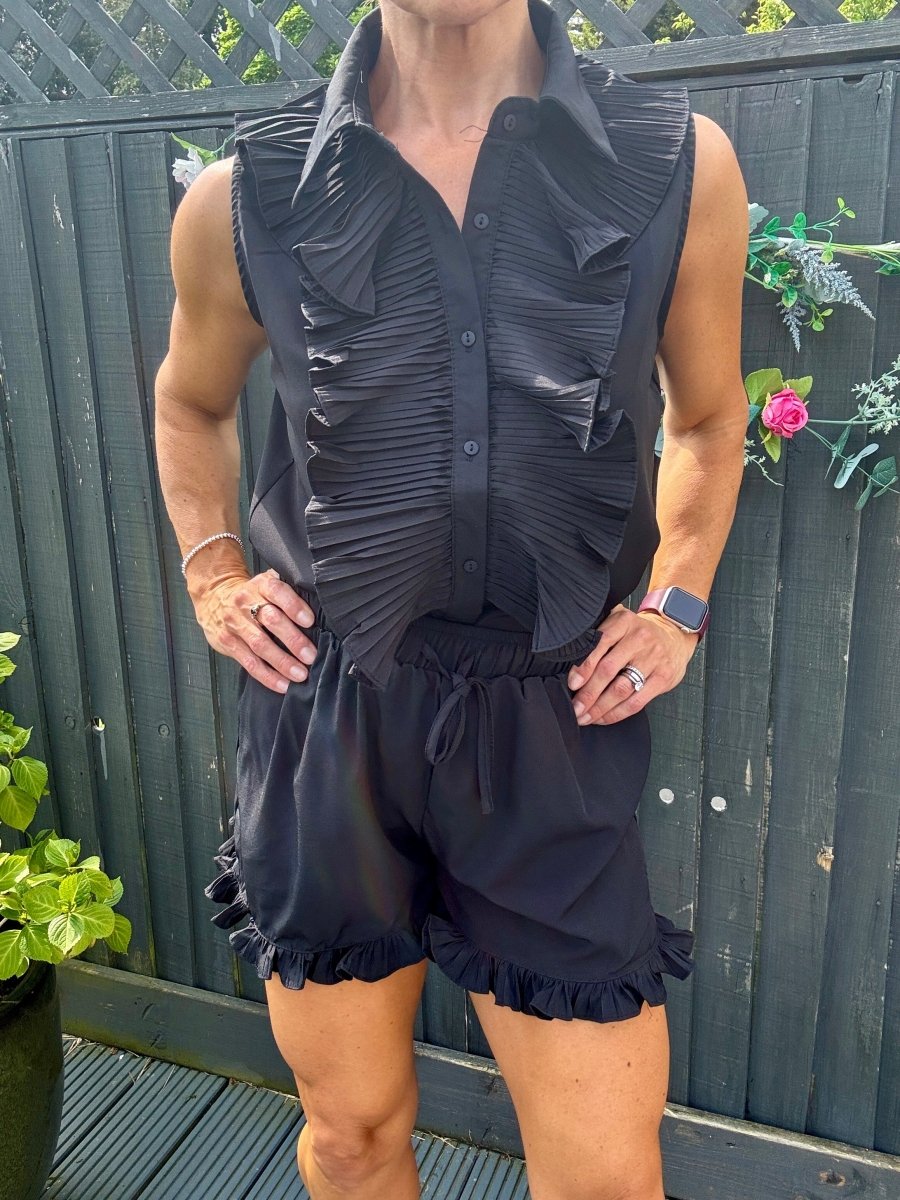 Collar play suit
