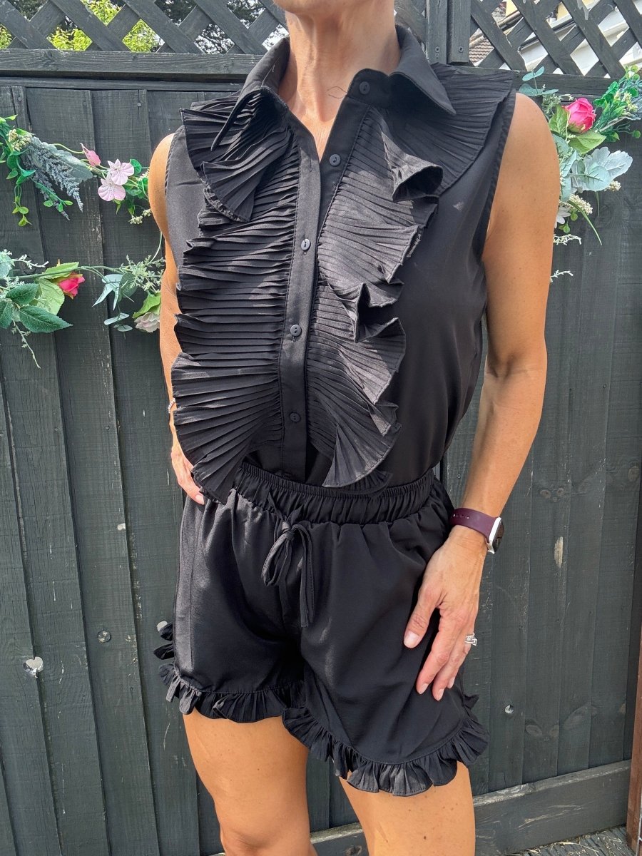 Collar play suit