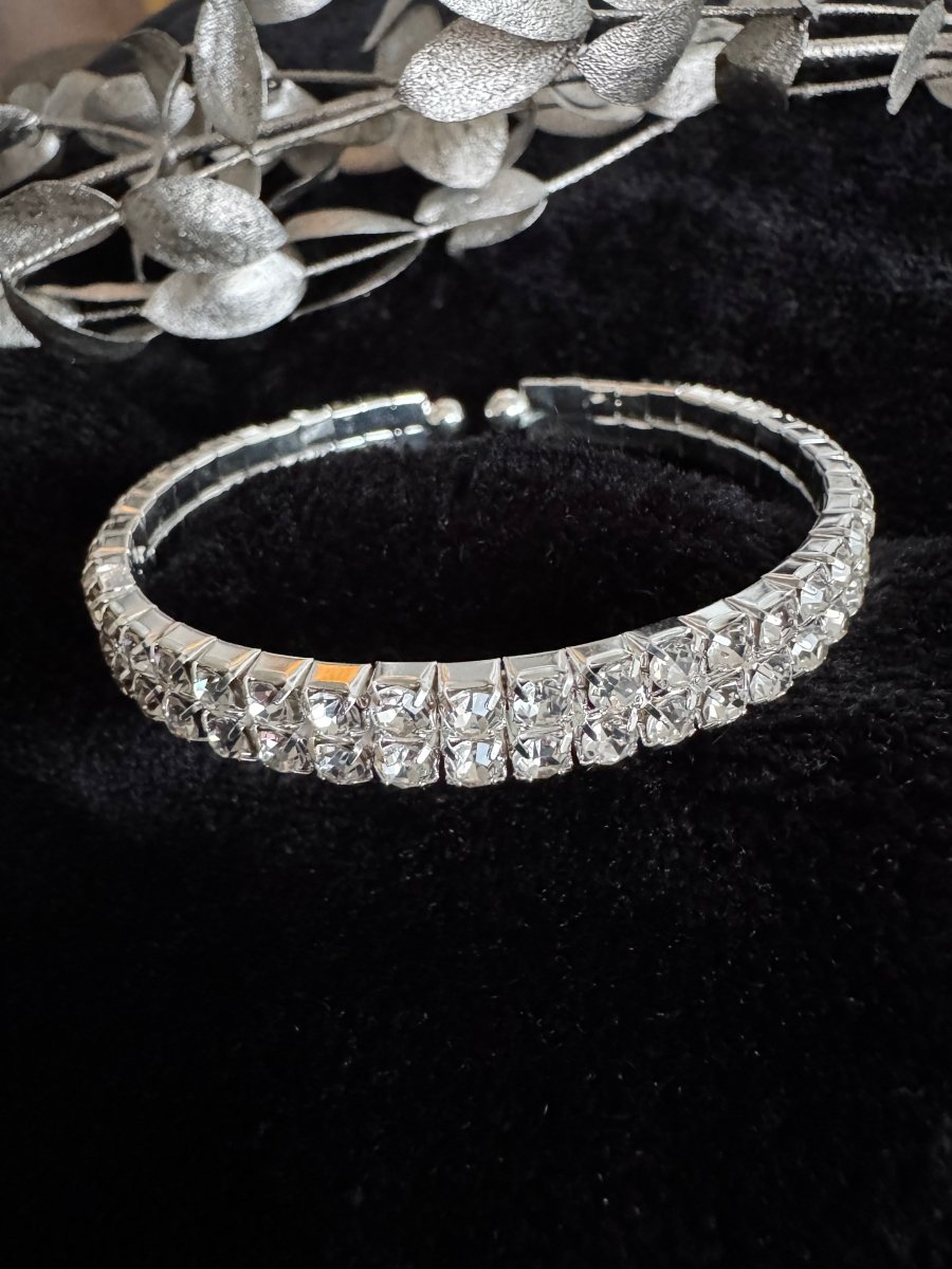 Diamanté cuff bracelet