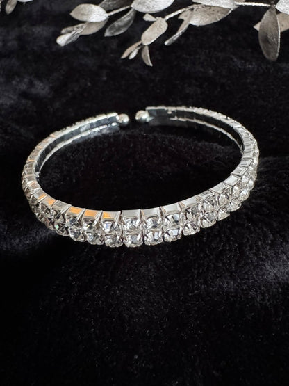 Diamanté cuff bracelet