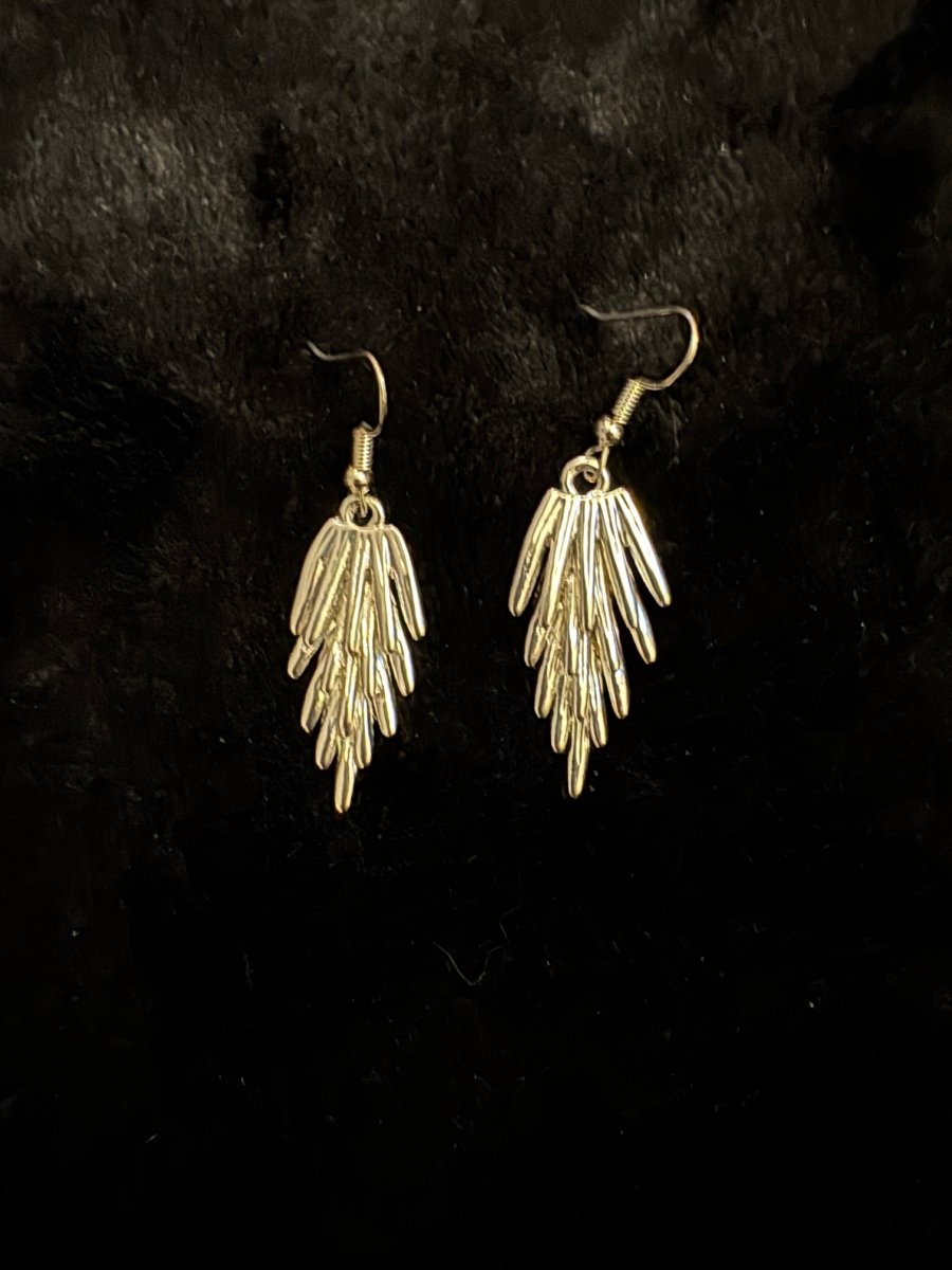 Feather hook earrings