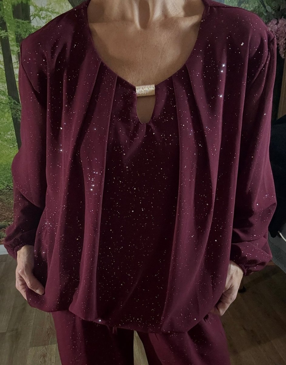 Glitter jewel top