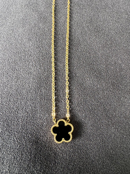 Gold flower necklace