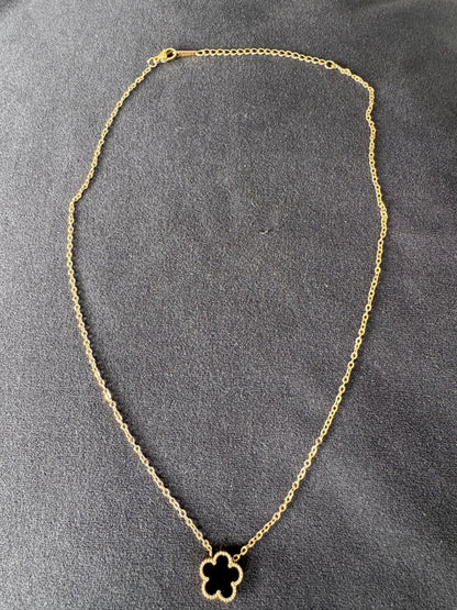 Gold flower necklace