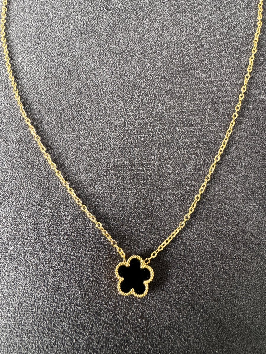 Gold flower necklace