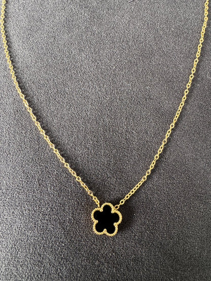 Gold flower necklace