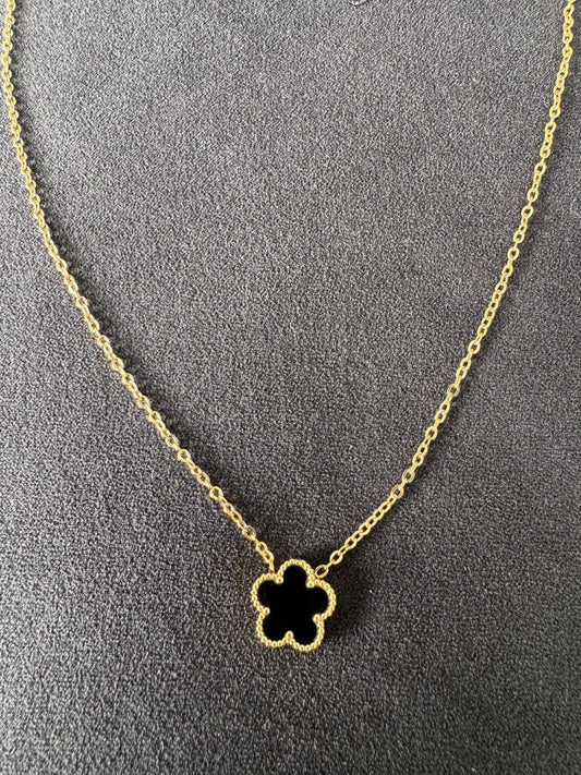 Gold flower necklace